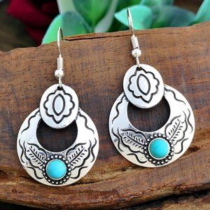 Vtg Classic Bohemian Droplets Drop Earrings